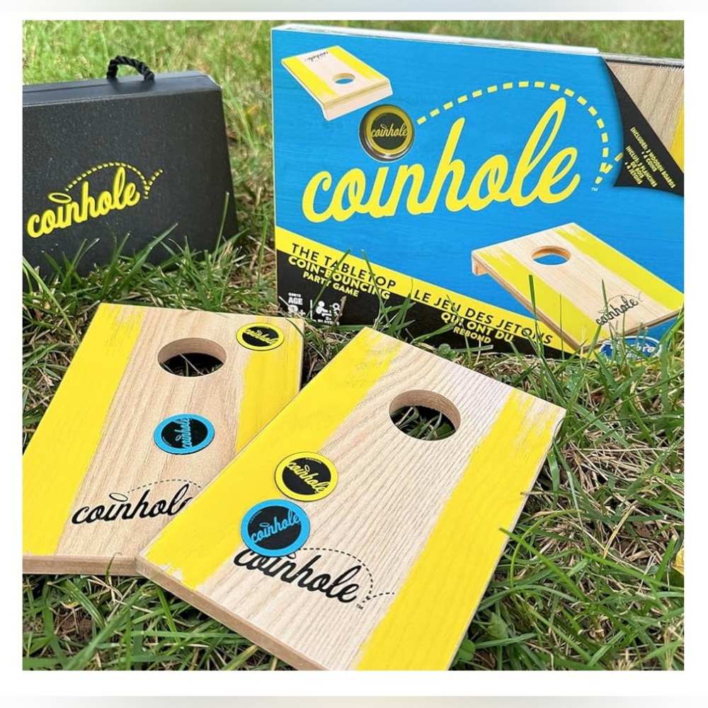 Hasbro Coinhole Game Indoor/Outdoor Fun for Kids & Adults (Party Game Set)
